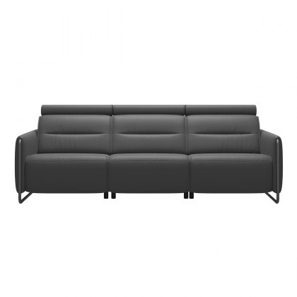 CLEARANCE | Stressless Emily 3 Seater Electric Sofa | Noblesse Grey Leather