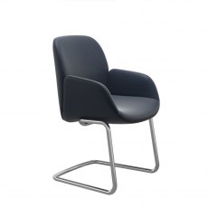 Bay Low Back Dining Armchair | D400 | Leather