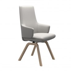 Vanilla High Back Dining Armchair | D200 | Leather