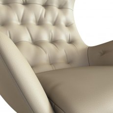 CLEARANCE | Benny Swivel Chair | Savoy Blonde Leather