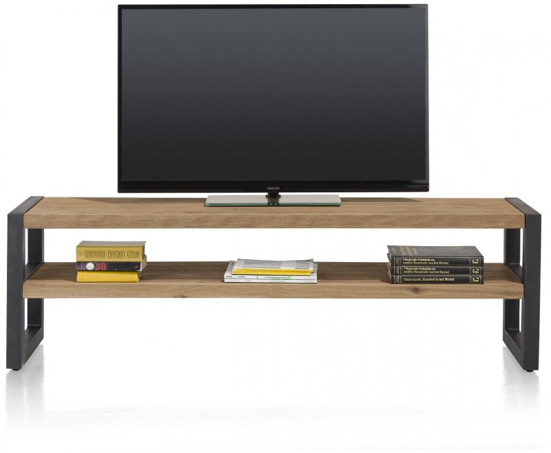 Habufa Brooklyn TV Rack | Oak Railway Brown
