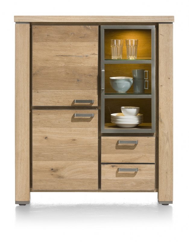 Habufa Canova Highboard | Oak Railway Brown
