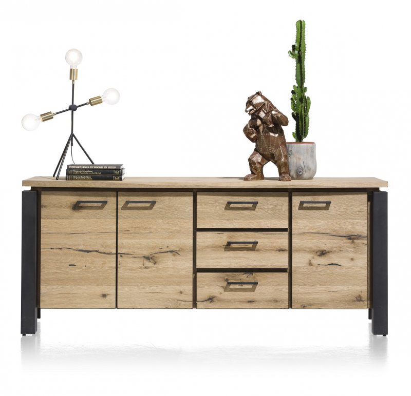 Habufa Livingston Sideboard | Oak Railway Brown