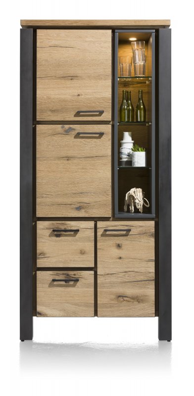 Habufa Livingston Cabinet | Oak Railway Brown
