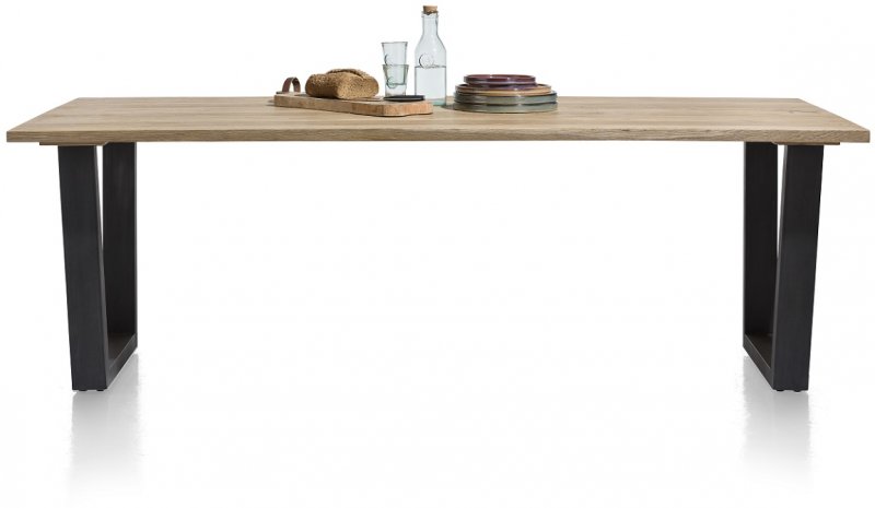 Habufa Livingston Dining Table | Oak Railway Brown