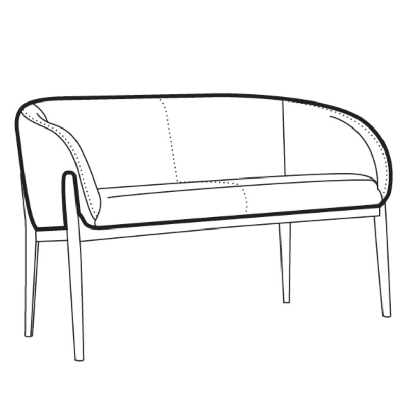 SITS Jenny Bistro Bench | Leather