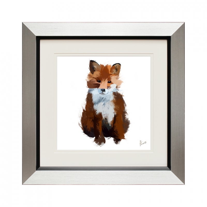 Complete Colour Wall Art | Scruffy New Fox Cub