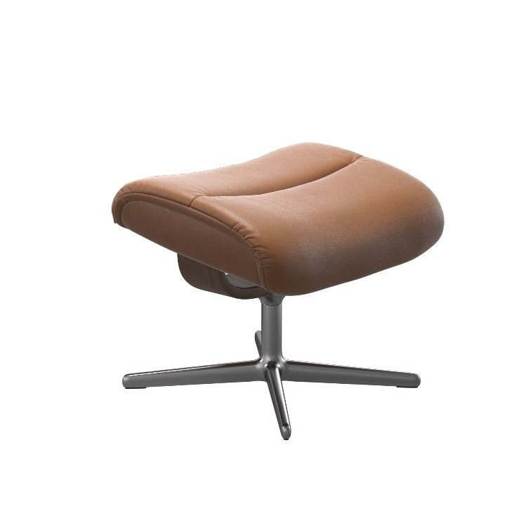 Stressless View Cross Footstool | Leather