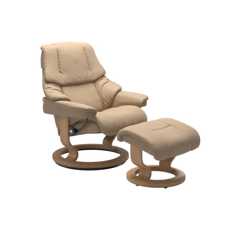 Stressless Reno Classic Recliner Chair and Footstool