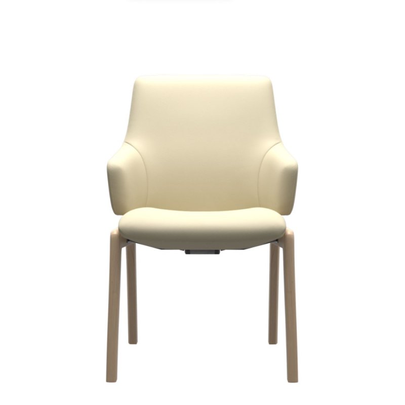 Stressless Laurel Low Back Dining Armchair | D100 | Leather