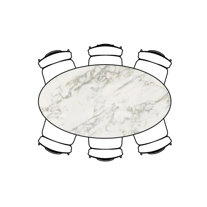 Habufa Masura Ellipse Bar Table | Anthracite