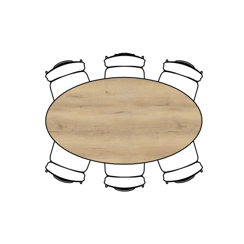 Habufa Masura Ellipse Bar Table | Natural