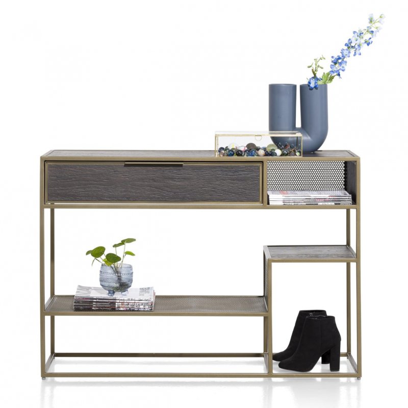 Habufa City Consol Table | Castle Anthracite