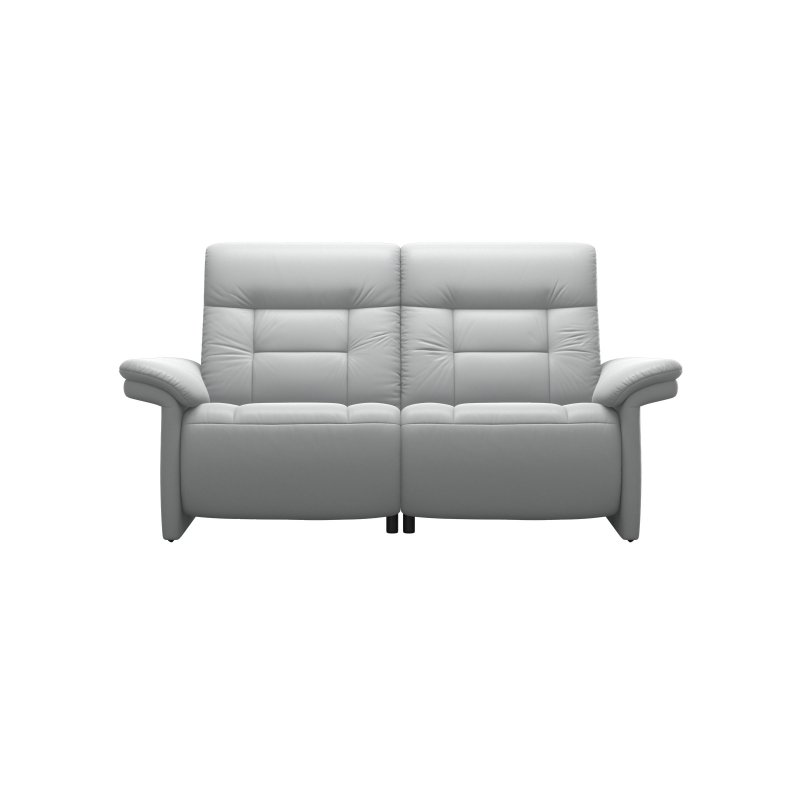 Stressless CLEARANCE | Mary | 2 Seater Fixed Sofa and Electric Reclining Armchair | Misty Grey Leather