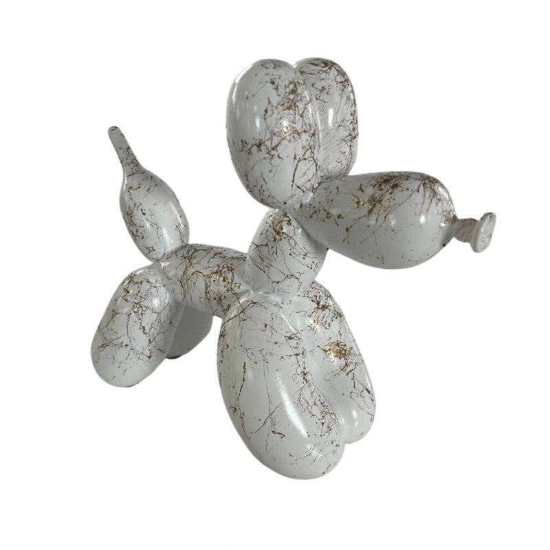 Complete Colour LAST CHANCE | Sculpture | Balloon Dog | White Gold Marble