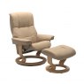 Stressless Quickship | Mayfair Classic Recliner Chair and Footstool | Leather
