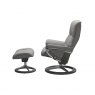 Stressless Quickship | Mayfair Signature Recliner Chair and Footstool | Leather