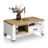 Habufa Arizona Coffee Table | Oak Railway Brown & White Lacquer