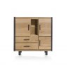 Habufa Brooklyn Highboard | Oak Railway Brown