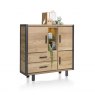 Habufa Brooklyn Highboard | Oak Railway Brown