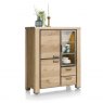 Habufa Canova Highboard | Oak Railway Brown