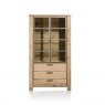 Habufa Canova Glass Cabinet | Oak Railway Brown