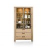 Habufa Canova Glass Cabinet | Oak Railway Brown