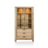 Habufa Canova Glass Cabinet | Oak Railway Brown