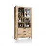 Habufa Canova Glass Cabinet | Oak Railway Brown