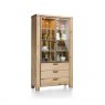 Habufa Canova Glass Cabinet | Oak Railway Brown