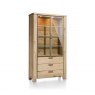 Habufa Canova Glass Cabinet | Oak Railway Brown