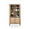 Habufa Canova Glass Cabinet | Oak Railway Brown