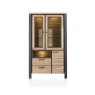 Habufa Charleston Glass Cabinet | Smoked Kikarwood Desert Brown