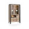 Habufa Charleston Glass Cabinet | Smoked Kikarwood Desert Brown