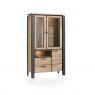 Habufa Charleston Glass Cabinet | Smoked Kikarwood Desert Brown