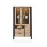 Habufa Charleston Glass Cabinet | Smoked Kikarwood Desert Brown
