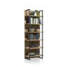 Habufa Livingston Bookcase | Oak Railway Brown