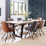 Habufa Livingston Dining Table | Oak Railway Brown