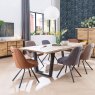 Habufa Livingston Dining Table | Oak Railway Brown