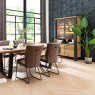 Habufa Livingston Dining Table | Oak Railway Brown