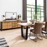 Habufa Livingston Dining Table | Oak Railway Brown