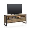 Habufa Metalo Lowboard | Oak Railway Brown