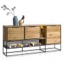 Habufa City Sideboard | Oak Railway Brown