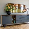 Habufa Cubo Sideboard | Burned Oak Lacquer & Anthracite Laminate