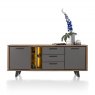 Habufa Cubo Sideboard | Burned Oak Lacquer & Anthracite Laminate