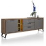 Habufa Cubo Sideboard | Burned Oak Lacquer & Anthracite Laminate