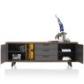 Habufa Cubo Sideboard | Burned Oak Lacquer & Anthracite Laminate