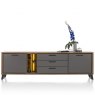 Habufa Cubo Sideboard | Burned Oak Lacquer & Anthracite Laminate
