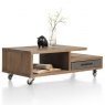 Habufa Cubo Coffee Table | Burned Oak Lacquer & Anthracite Laminate