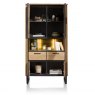 Habufa Tokyo Cabinet | Solid Burned Kikar Wood & Off Black Lacquer